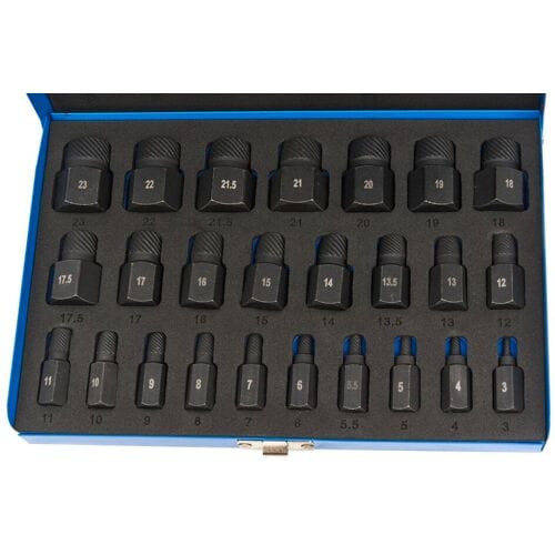 HBM multi-spline schroefextractorset 25-delig