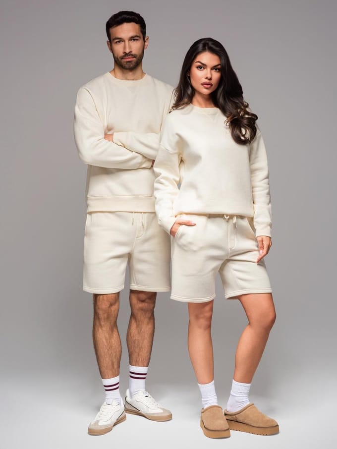 OMBRE Set - Katoen - Effen Crème U2 (M-L)
