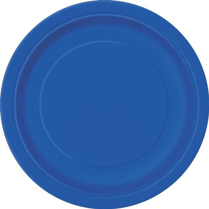 Borden royal blauw 18cm 8 stuks