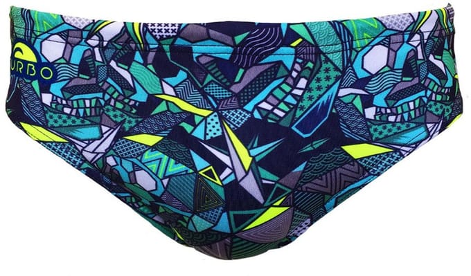 Turbo Skull Geo Zwemslip Blauw 4XL Man