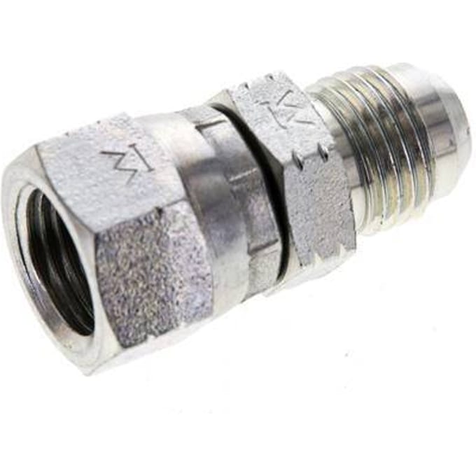 JIC  Nippel UNF 9/16''-18 Buitendraad X Binnendraad Staal 275bar