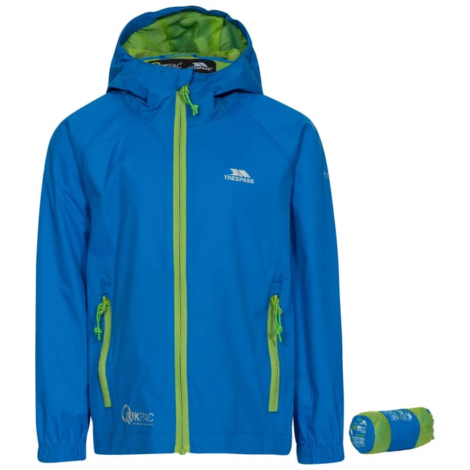 Trespass Qikpac Jas Blauw 5-6 Years Jongen
