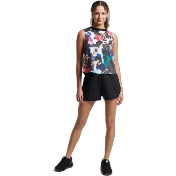 Superdry Run Shell Korte Broek Zwart L Vrouw