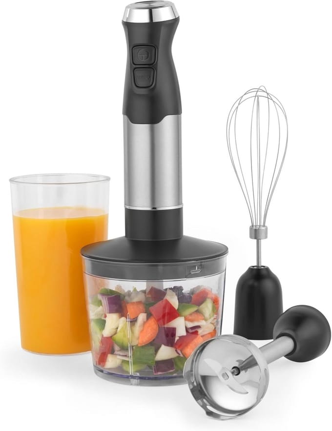 Keuken Blender Set - Mixer Hakker - Voedsel Bereiden - Variabele Snelheid - 500ml Kom - Zwart