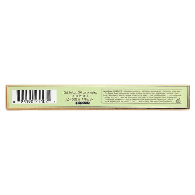 Pixi Beauty, Duo Naturel 2-en-1 pour les Sourcils, Crayon et Gel à Sourcils, 0633 Brun Foncé, 1 type beige