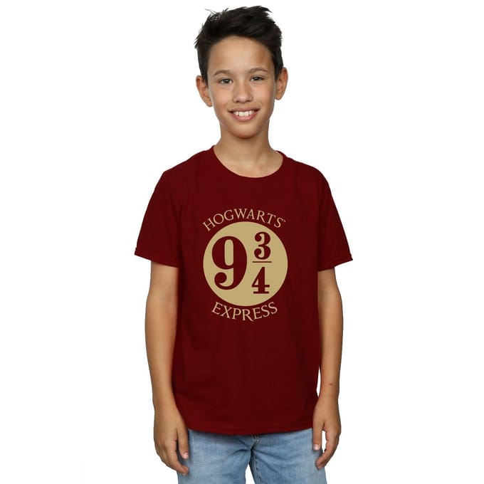 Harry Potter Jongens Platrform Negen En Driekwart T-shirt (Marron)
