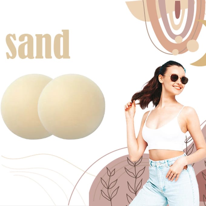 Siliconen Nipple Covers (8 cm) – Onzichtbare Tepelstickers – Herbruikbaar & Waterbestendig – 4 Kleuren – Zelfklevend – Just Accessorize®