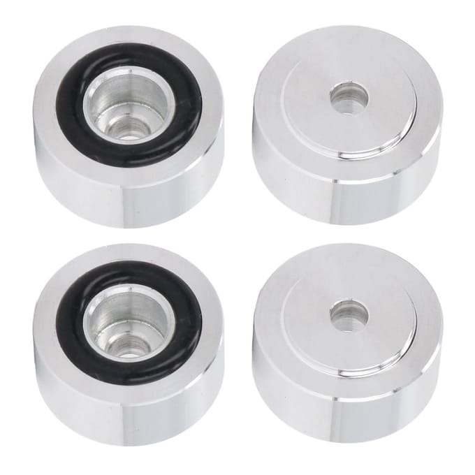 4 stuks Luidspreker Schokabsorptie Voeten Aluminiumlegering Draaitafel Isolatieplatform voor CD-spelers white