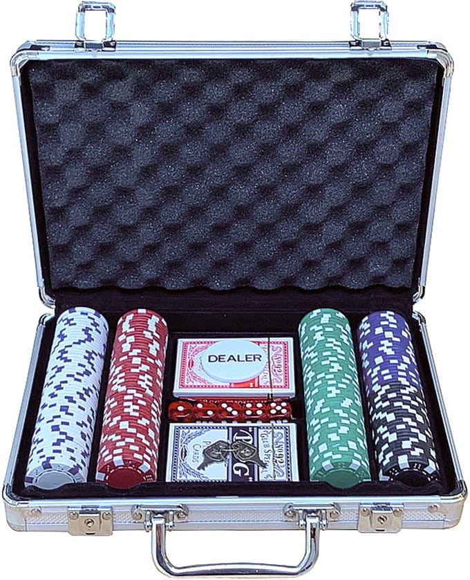 Pokerset koffer aluminium 200 chips