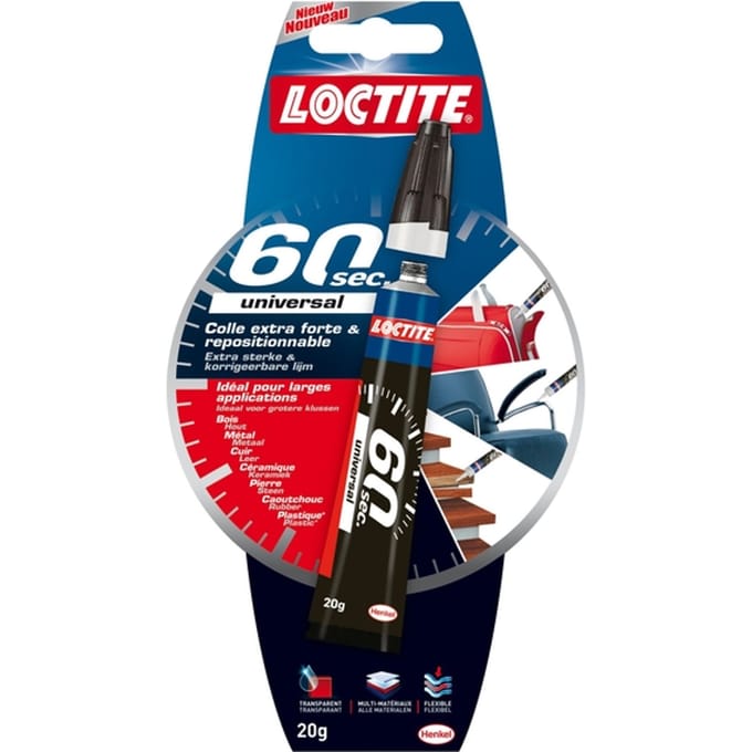 Loctite Universal Glue 60sec 20 g - Alleslijm Multilijm Superlijm Secondelijm Contactlijm