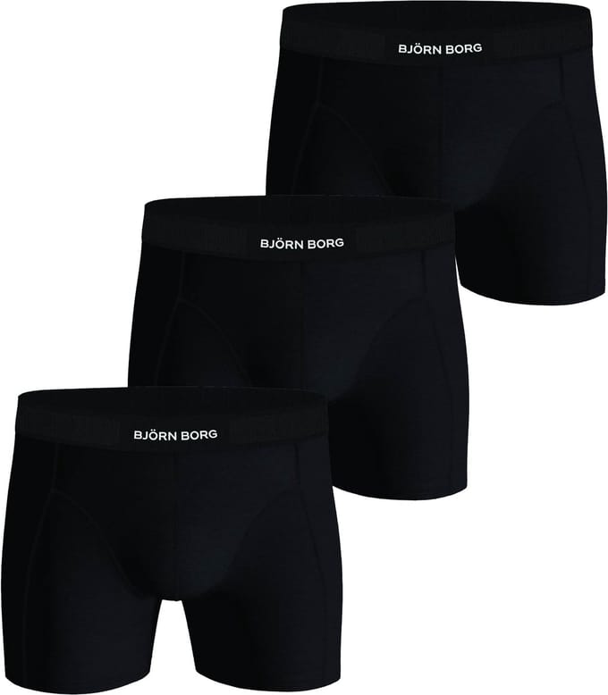 Björn Borg Cotton Stretch boxers - heren boxers normale lengte (3-pack) - multicolor