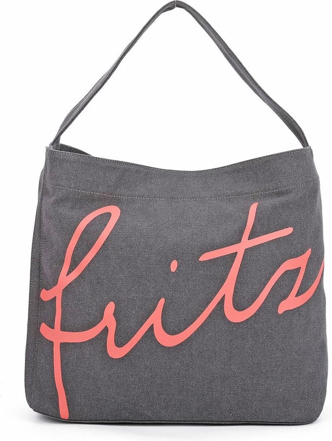Fritzi aus Preußen Schoudertas Canvas Easy03 Shoulder Bag Anthra Antraciet
