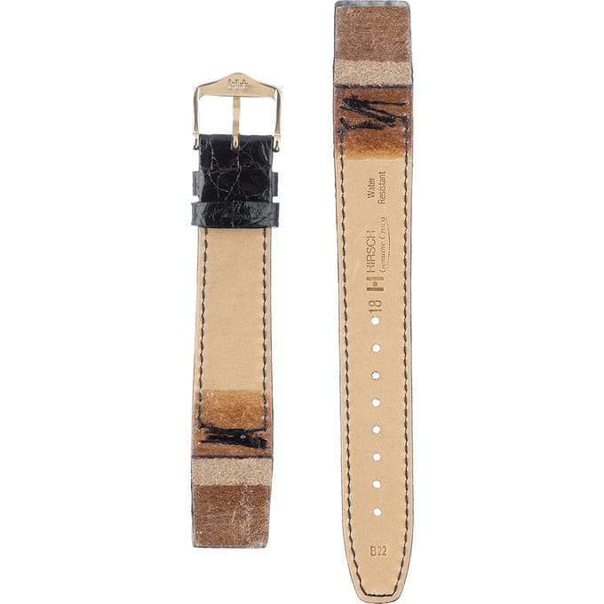 Hirsch 18800850OE-1-18 Genuine Croco - Open End Horlogeband