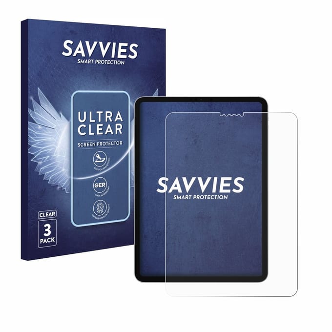 Savvies - Screenprotector voor Apple iPad Pro 11" 2018 - Folie Beschermfolie transparant 3 Stuks