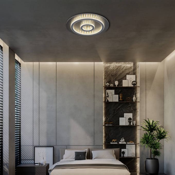 Globo LED plafondlamp Jayden, zwart/antraciet, CCT, dimbaar