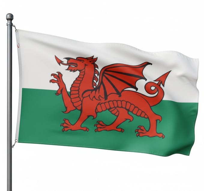 Trasal - vlag Wales - 150x90cm