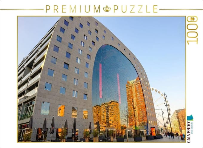 Legpuzzel Rotterdam - Stukjes Puzzel - Ontspanning Thuis - Grote Markthal Afbeelding - 64x48 cm