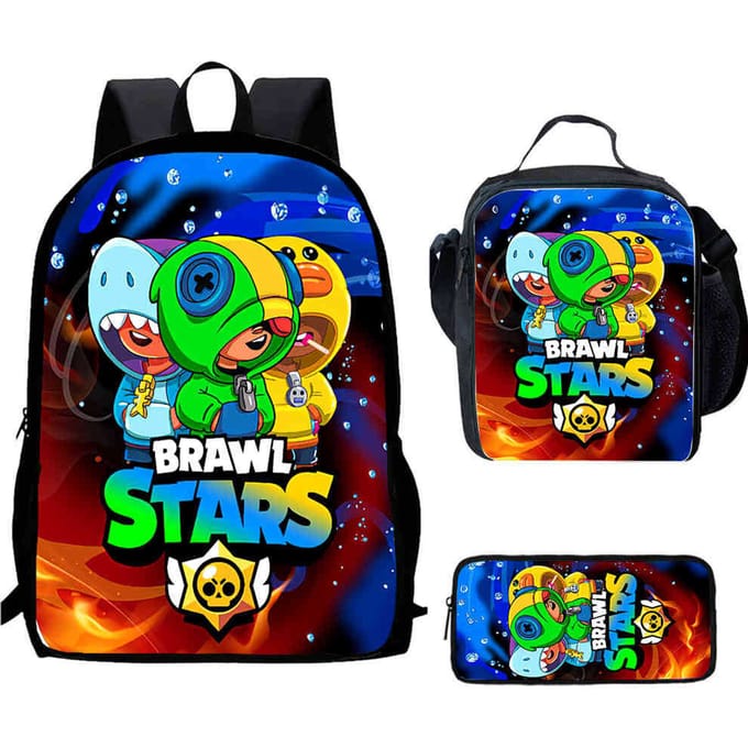 Brawl Stars Schooltas Hoge Definitie Print Multi-Functioneel Lichtgewicht Rugzak
