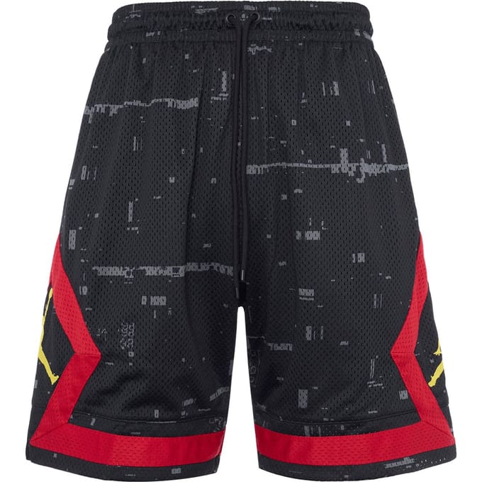 Shorts Décontractés Amples Droits Imprimés Logo Jordan Homme Bas Noir AQ0621-010 XXL black
