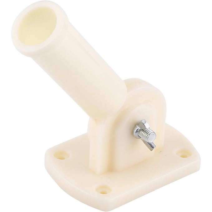 Support mural réglable en plastique pour mât de drapeau, diamètre 30 mm, support pour manche à air white