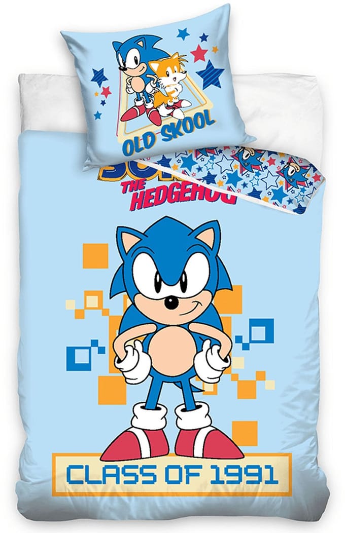 Sonic Dekbedovertrek Class of 1991 - 140 x 200 cm - 60 x 70 cm