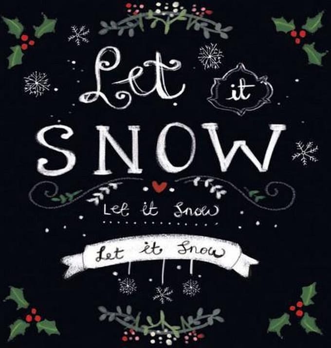 CraftEmotions servetten 5st - Let it snow 33x33cm Ambiente 33305165