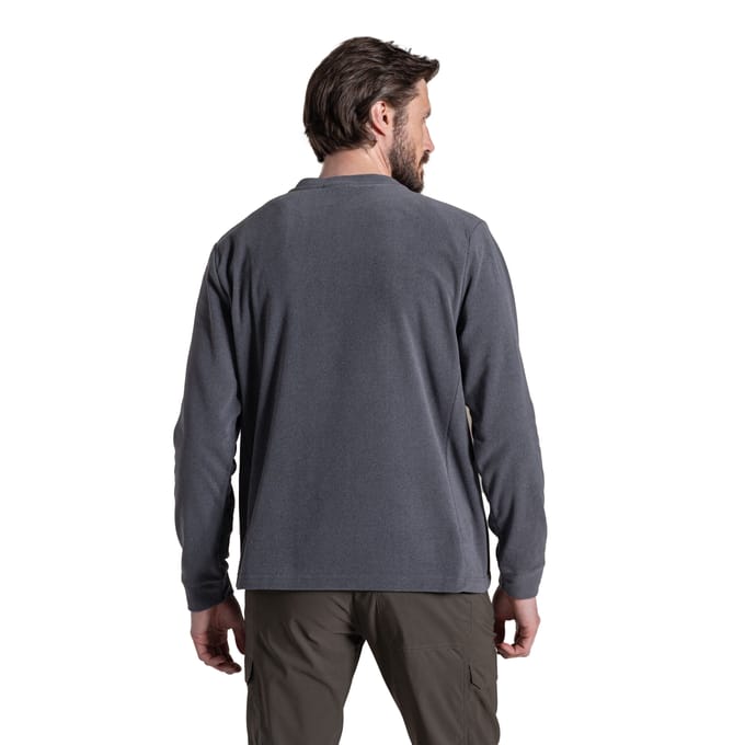 Craghoppers Heren Corey Fleece Top (Black Pepper Marl)