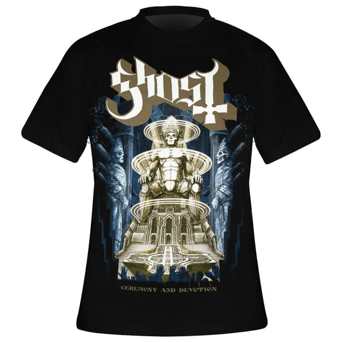 Ghost - Ceremony & Devotion Heren Tshirt - L - Zwart