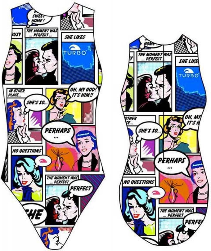Turbo Comic Zwemkleding Veelkleurig M Vrouw