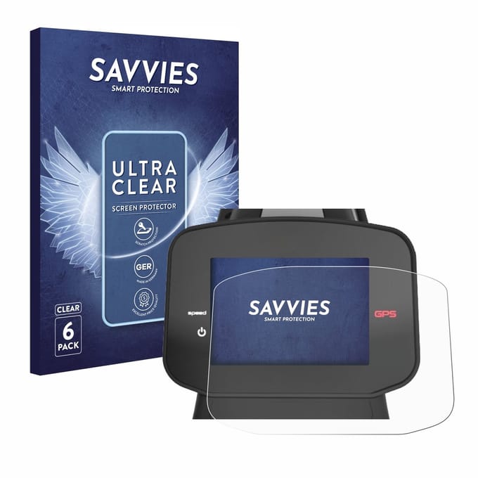 Savvies - Screenprotector voor PowaKaddy FX7 GPS 3.5" - Folie Beschermfolie transparant 6 Stuks