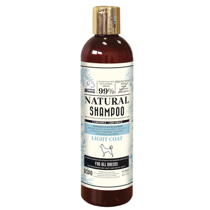 300ml Super Beno Natural Shampoo voor Lichte Vacht Hond