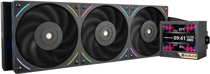 Thermalright Mjolnir Vision 360 UB PRO - ARGB Zwarte 360mm Intel-AMD compatibele processor vloeistofkoeler
