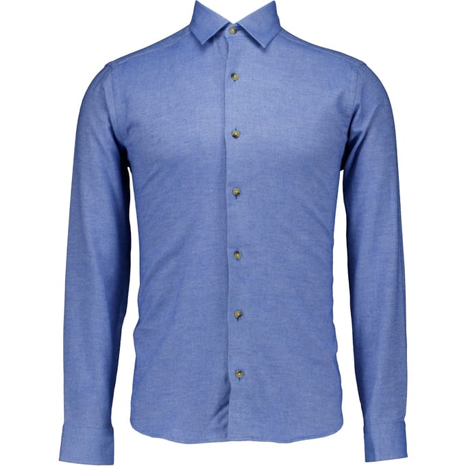 Eton  Lange Mouw Overhemden Blauw 100014457