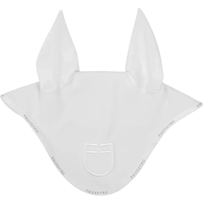 Korte muts van technische stof met logo Equestro