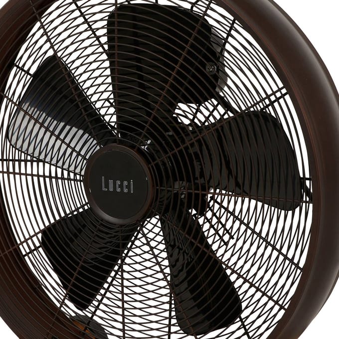 Beacon Lighting Beacon tafelventilator Breeze brons/walnoot, Ø 41 cm, stil
