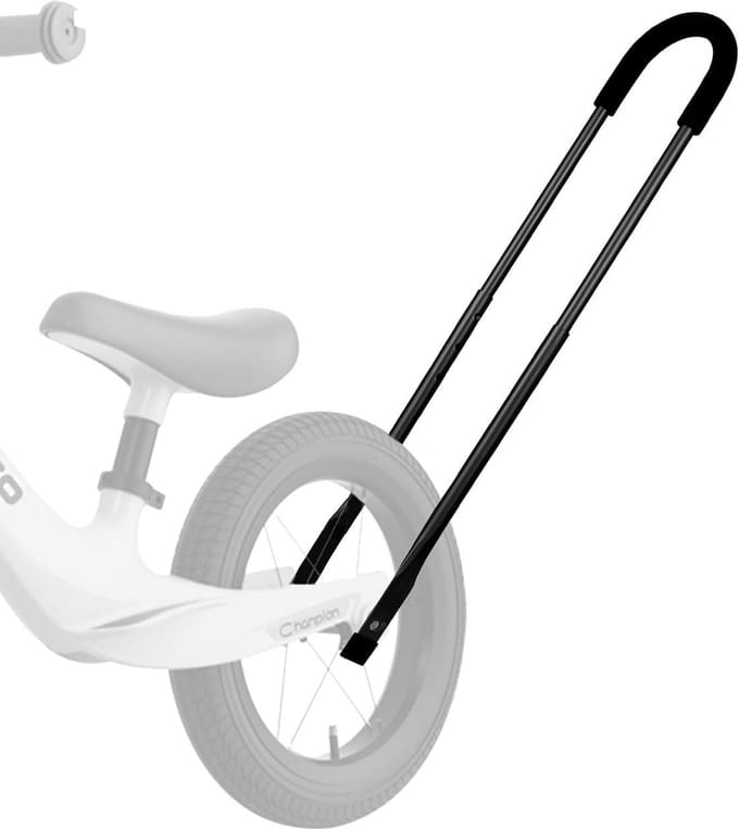 Pushbar voor Kinderfiets Zwart - Leer je kind fietsen