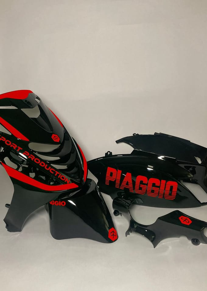 Piaggio Zip Stickerset - Piaggio - Rood