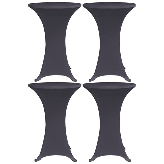 vidaXL - Tafelhoes - stretch - 4 - st - 60 - cm - antraciet