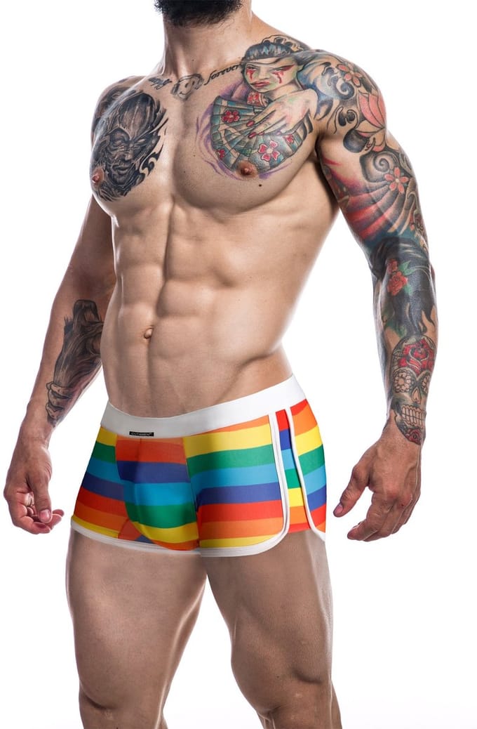 Cut4Men - Athletic Herenboxer - Rainbow M