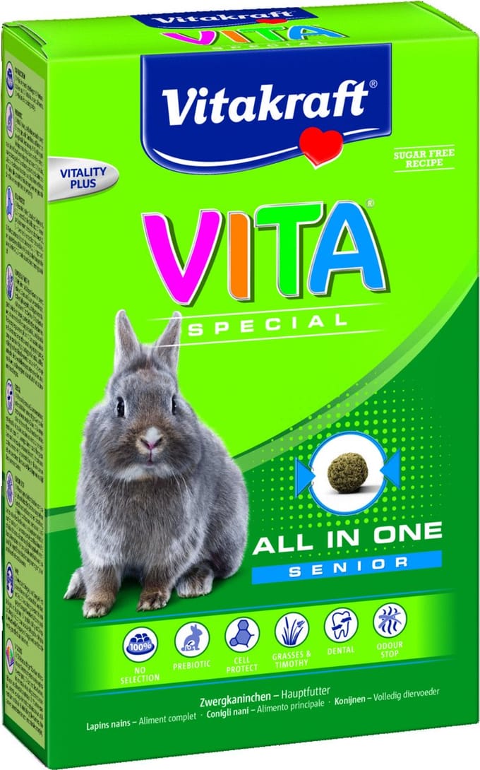 Vitakraft Vitaspecial Senior Dwergkonijn - Konijnenvoer - 600 g