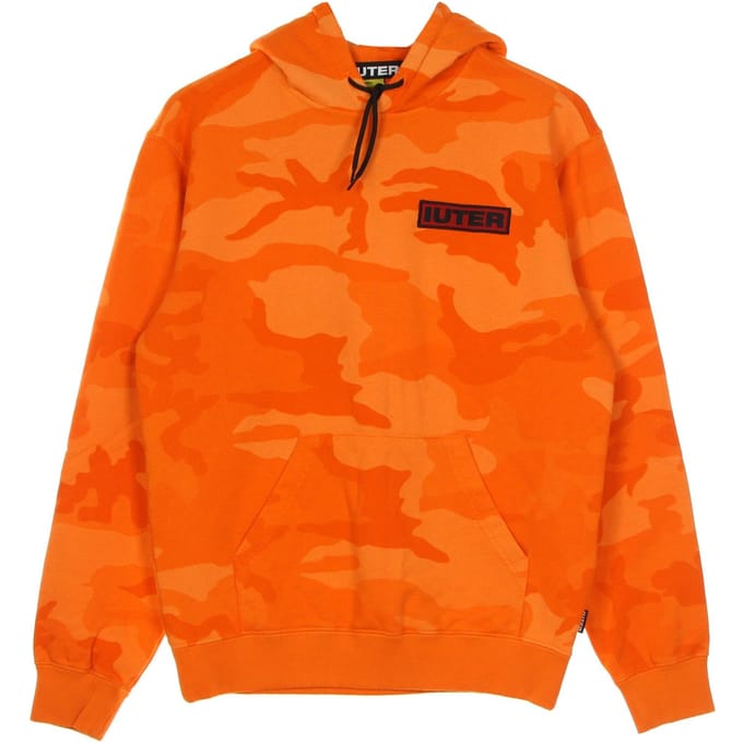 Lichtgewicht herensweatshirt met capuchon Struggle Camo Hoodie oranje
