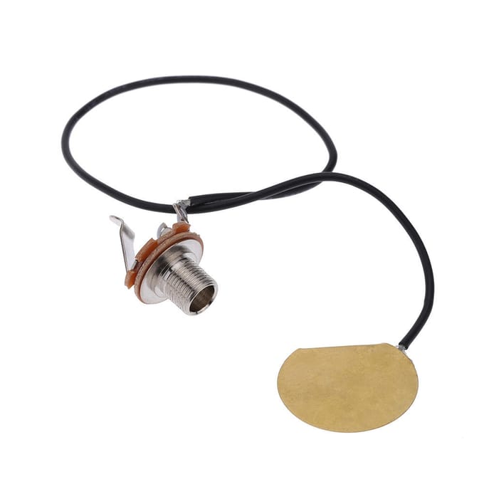 Akoestische gitaartransducer voorgemonteerde versterker Piezo-jack-pickupaccessoire gray