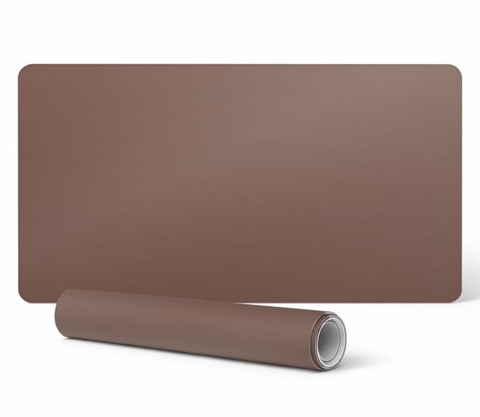 Antislip gaming bureaumat van vinyl, bruin, 90x45 cm
