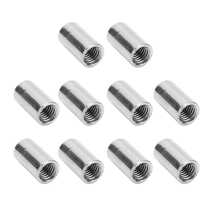 10 stuks Ronde Koppelmoer RVS Binnendraad M10 Connector Moer Kit voor Onderhoud
