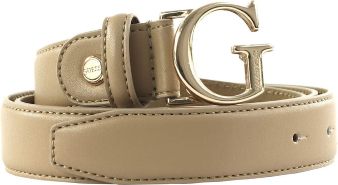 GUESS Riem Adjustable Pant Belt W95 Ivory Beige
