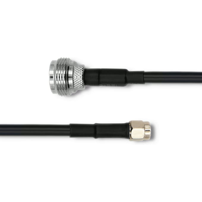 Qoltec Serie - Coaxiaal Kabel - N Vrouwelijk - RP-SMA Mannelijk - 1m