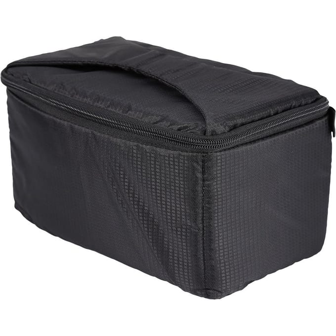 Draagbare Overlap Rits Gewatteerde Tas Pouch Met Draagriem BT Voor DSLR Camera Lens black