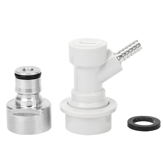 Gas Carbonatie Dop Kogelvergrendeling Post Thuis Brouwen Fust Connector Distributeur Adapter white