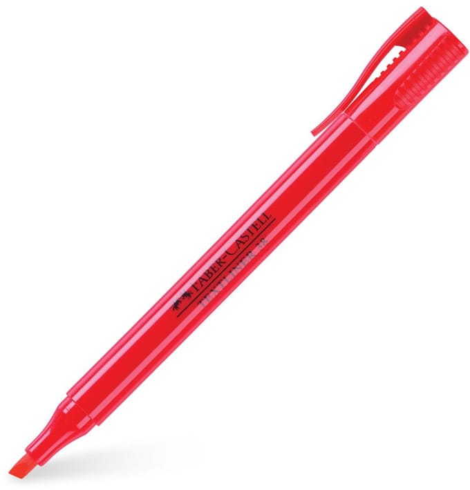 FABER-CASTELL tekstmarker TEXTLINER 38, rood