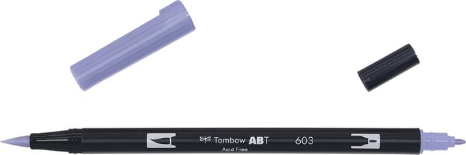 Tombow Brush pen - ABT 603 - Dual Brushpen - Periwinkle - Paars